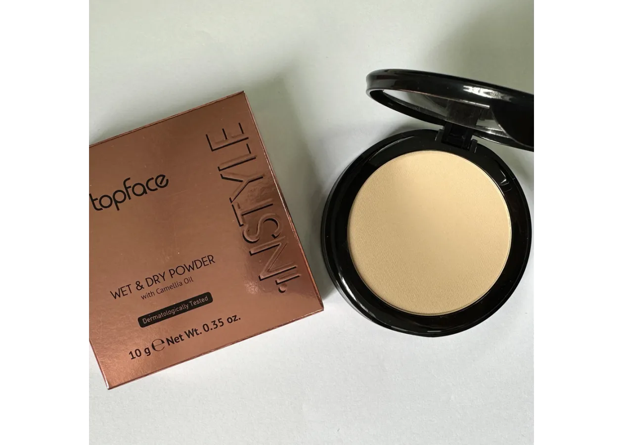 Пудра компактна Topface Instyle Wet & Dry Powder 008 Honey Beige (медово-бежевий) PT261 (12 г) - Фото 4