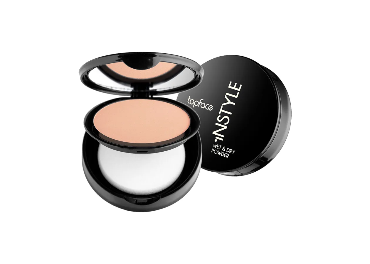 Пудра компактна Topface Instyle Wet & Dry Powder 008 Honey Beige (медово-бежевий) PT261 (12 г)