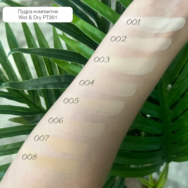 Пудра компактна Topface Instyle Wet & Dry Powder 008 Honey Beige (медово-бежевий) PT261 (12 г) - Фото 3