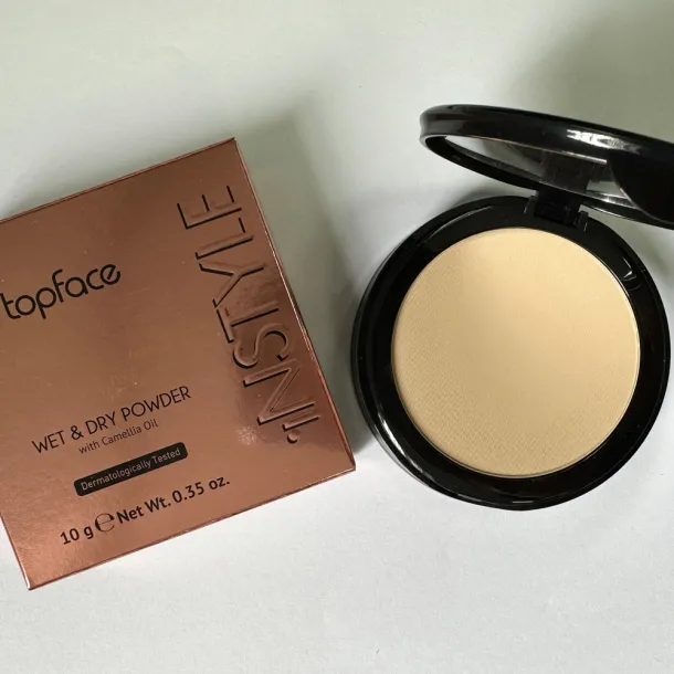 Пудра компактна Topface Instyle Wet & Dry Powder 008 Honey Beige (медово-бежевий) PT261 (12 г) - Фото 4