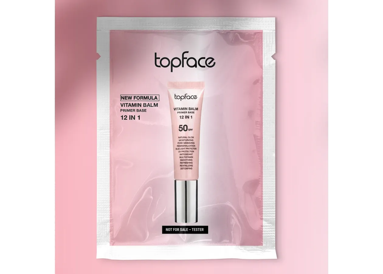 Праймер-основа для обличчя у сашетці Topface Vitamin Balm Primer Base 12 в 1 SPF50 PT473