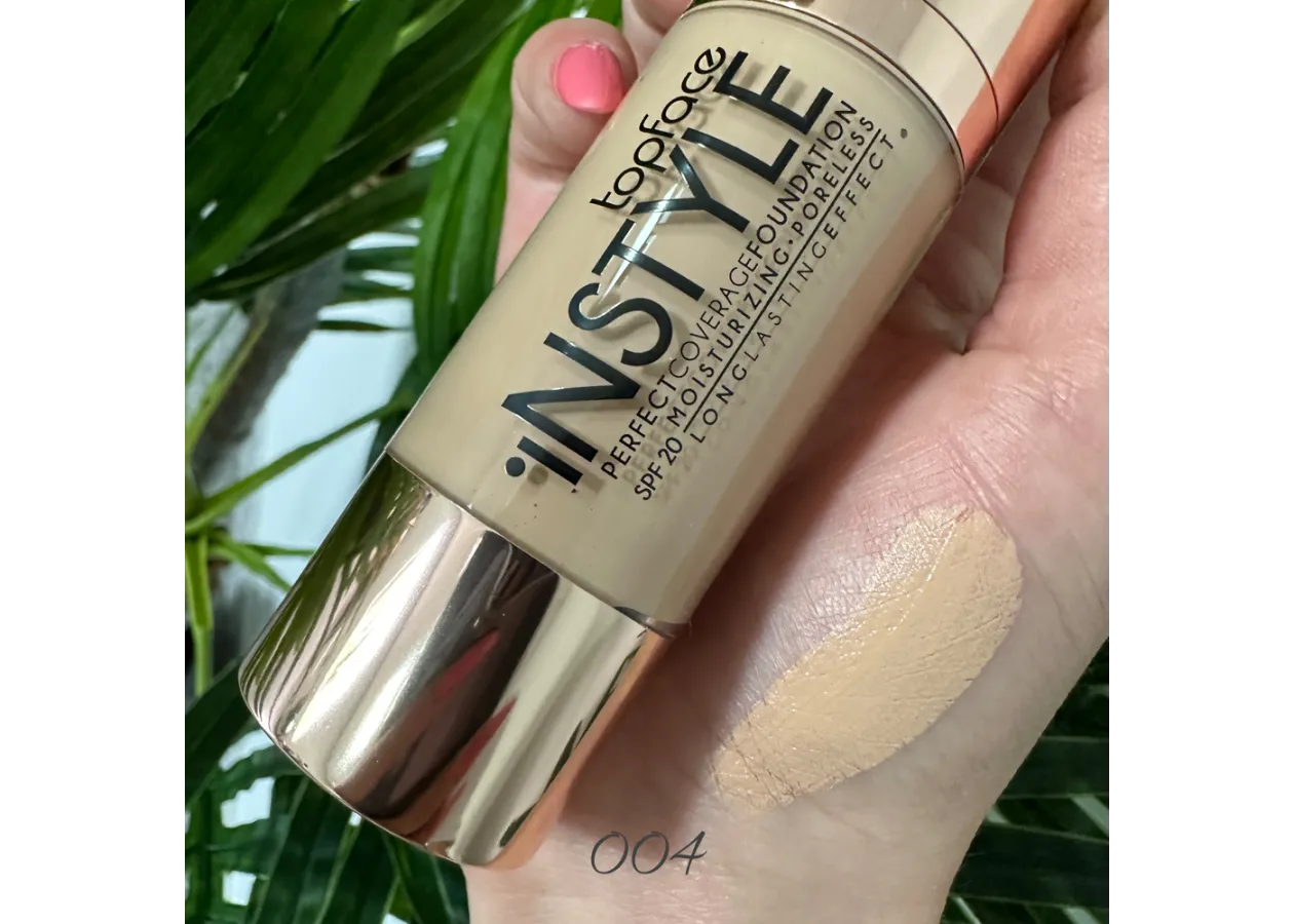 Тональний крем Topface Instyle Perfect Coverage 004 Natural (бежевий) PT463 (30 мл) - Фото 2
