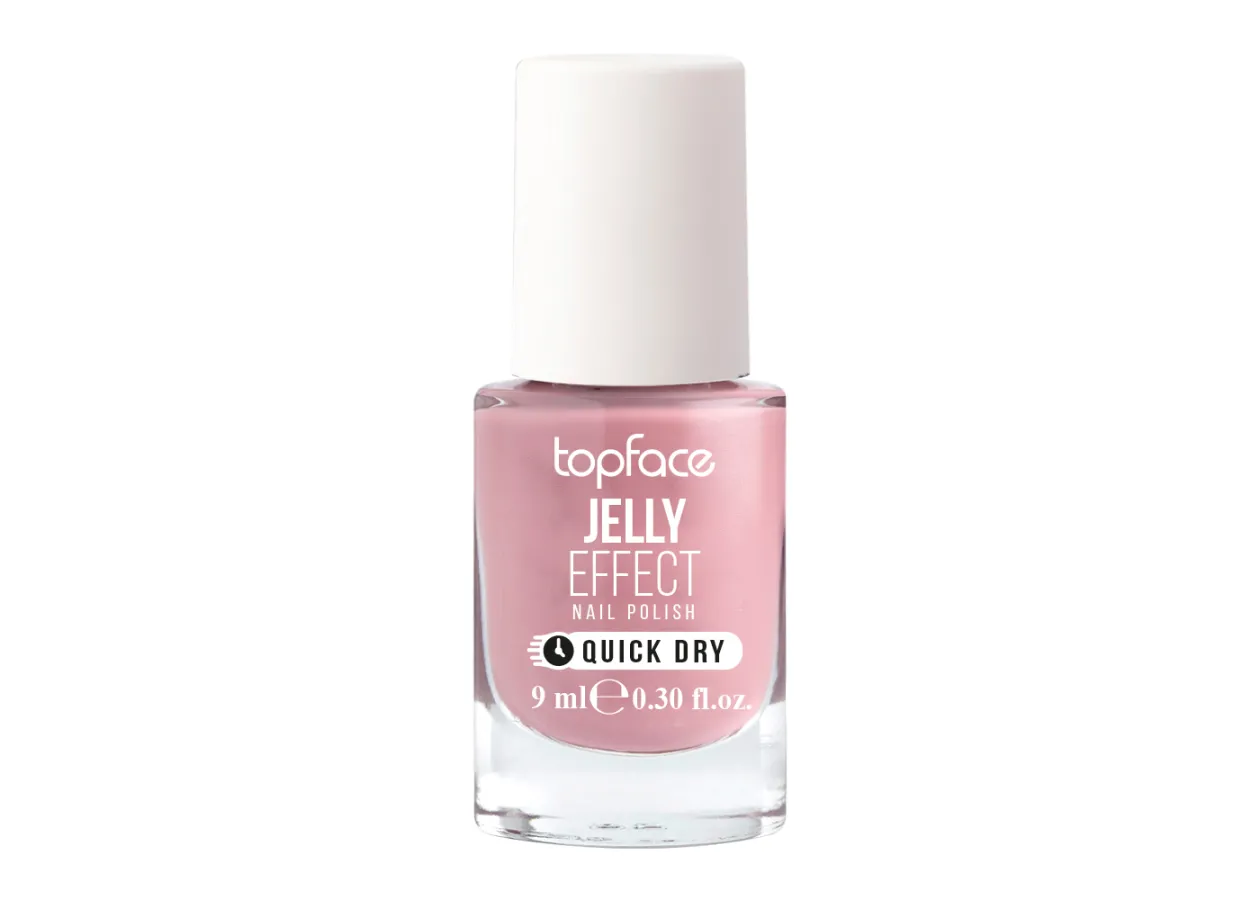 Лак для нігтів Topface Jelly Effect 035 (димчасто-рожевий) PT110 (9 мл)