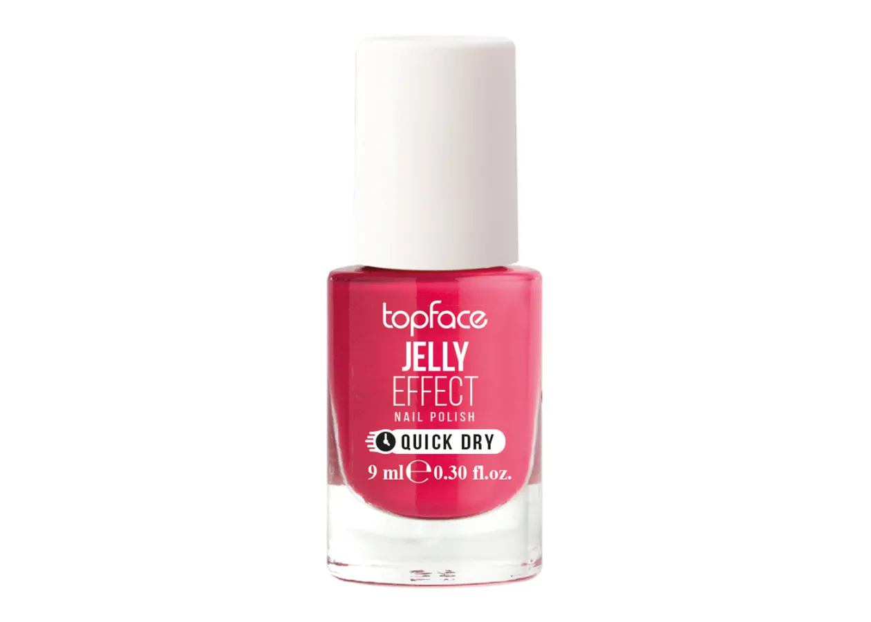 Лак для нігтів Topface Jelly Effect 041 (рожево-червоний) PT110 (9 мл)