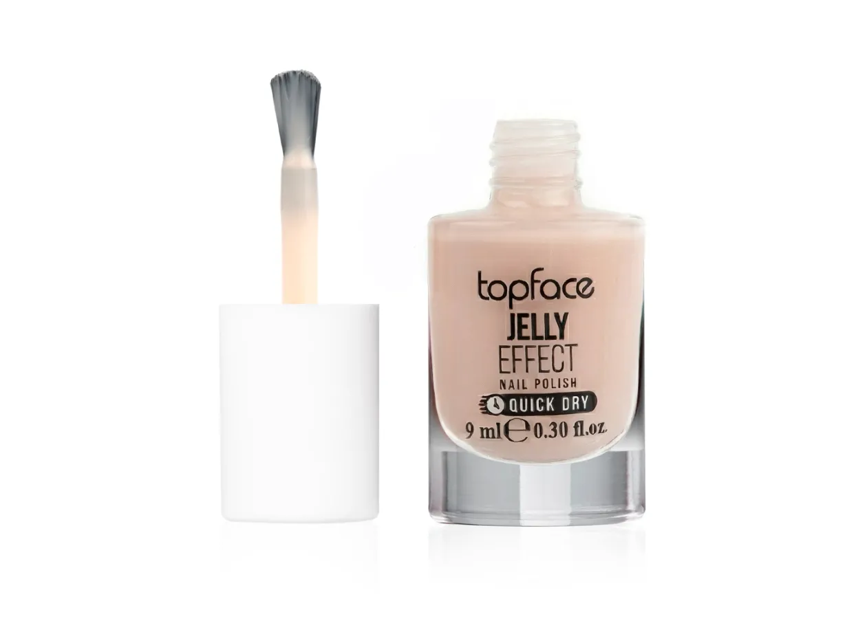 Лак для нігтів Topface Jelly Effect 084 (молочно-персиковий нюд) PT110 (9 мл)