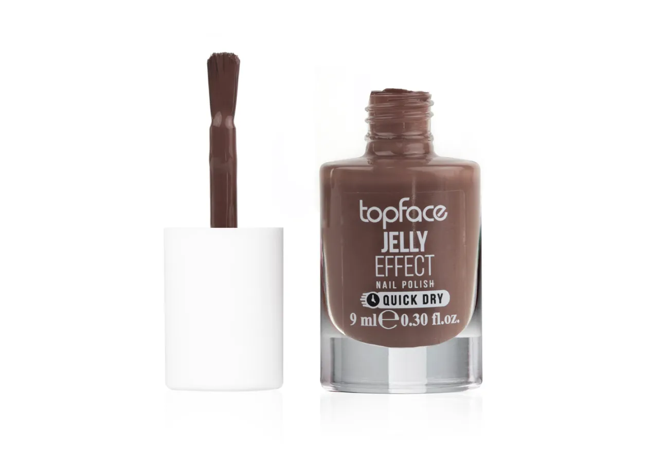 Лак для нігтів Topface Jelly Effect 088 (какао-коричневий нюд) PT110 (9 мл)