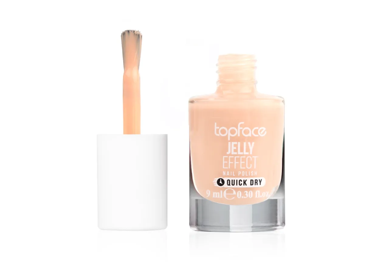 Лак для нігтів Topface Jelly Effect 089 (персиково-бежевий нюд) PT110 (9 мл)