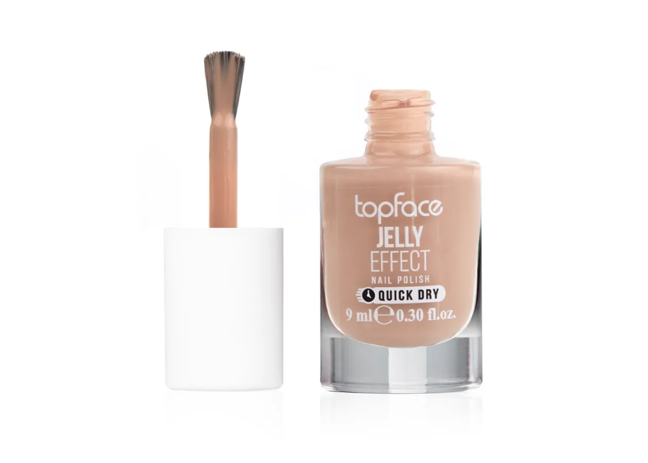 Лак для нігтів Topface Jelly Effect 092 (теплий пісочний нюд) PT110 (9 мл)