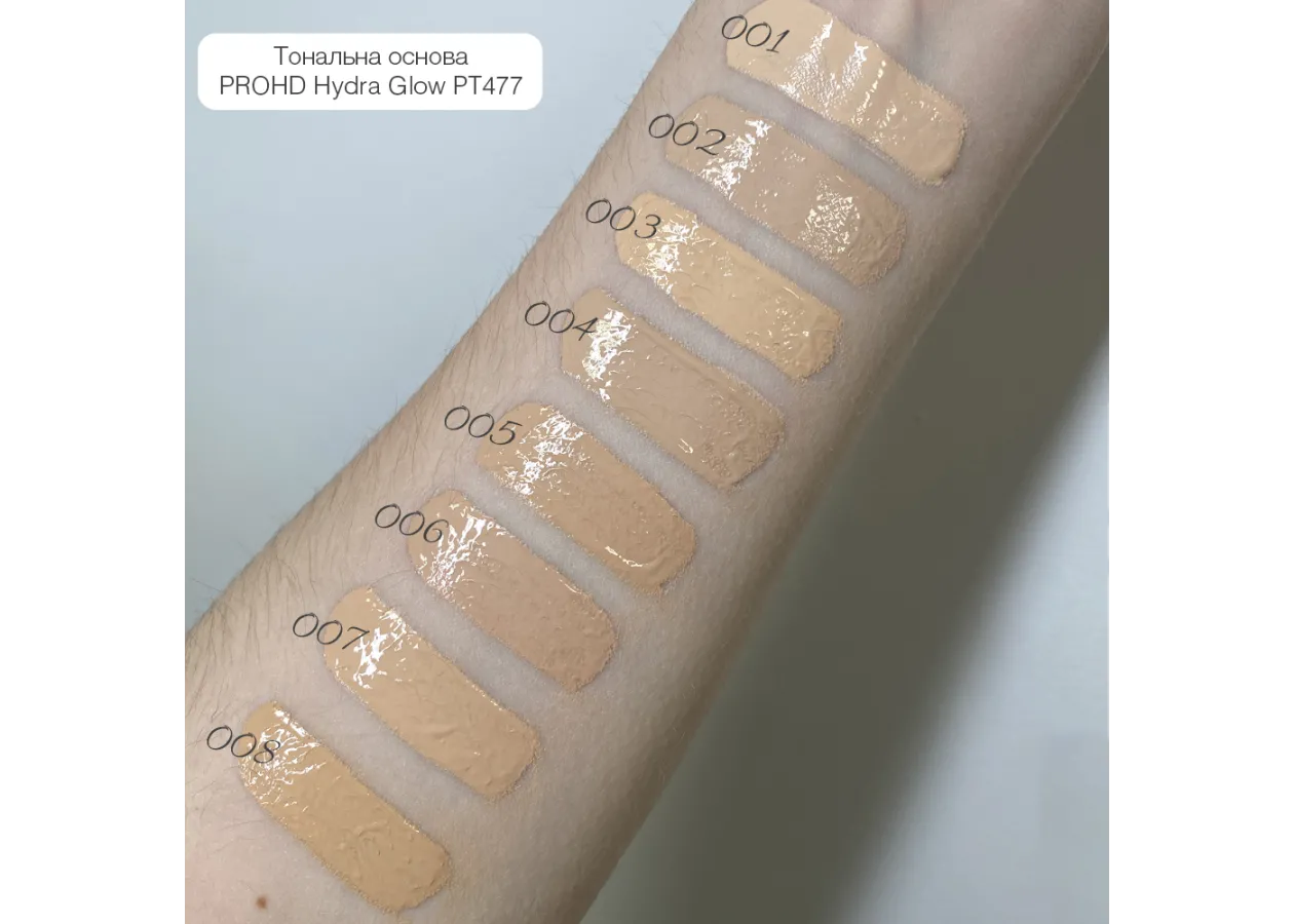 Тональна основа Topface PROHD Hydra Glow Foundation 002 Porcelain Veil (холодний беж) PT477 (30 мл) - Фото 2