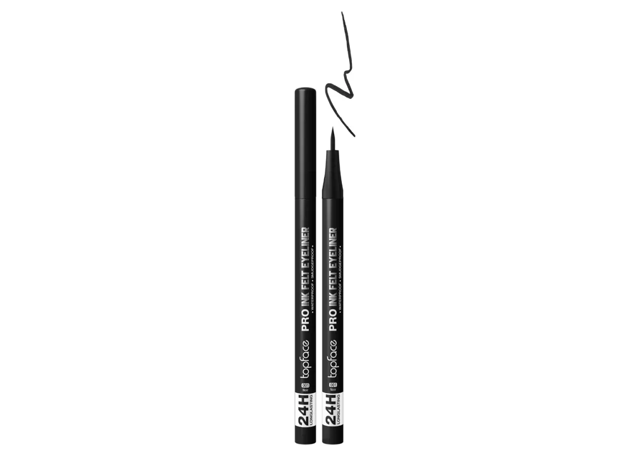Підводка-фломастер для очей Topface Pro Ink Felt Eyeliner 001 Noir (чорний) PT619 (1,2 мл)