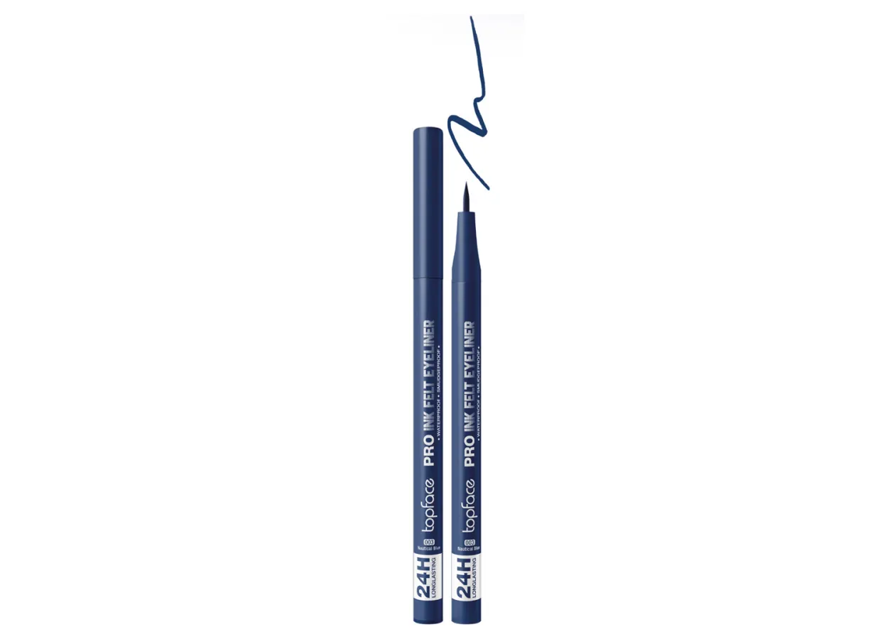 Підводка-фломастер для очей Topface Pro Ink Felt Eyeliner 003 Nautical Blue (синій) PT619 (1,2 мл)
