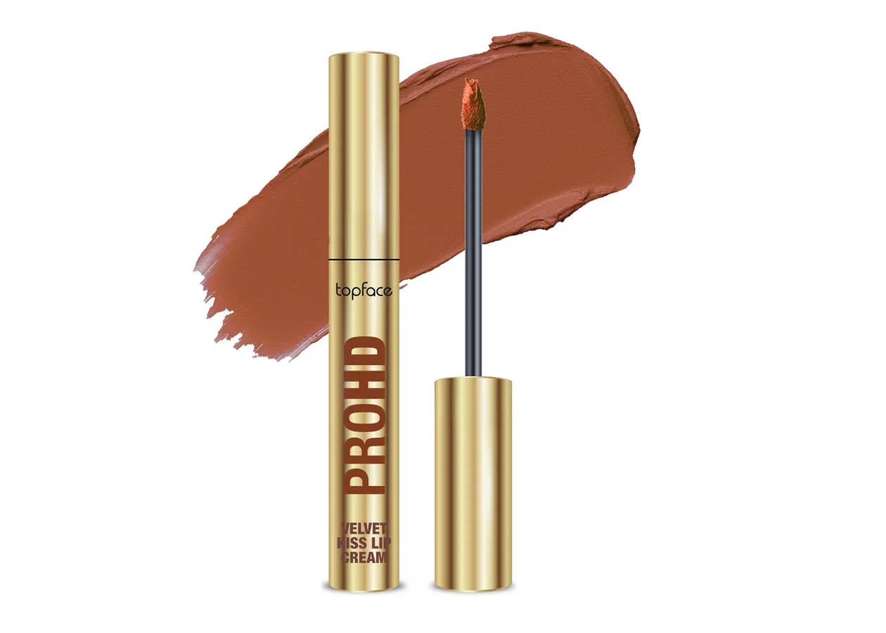 Рідка матова помада Topface PROHD Velvet Kiss Lip Cream 006 Brick Mood (цегляно-коричневий) PT212 (3 г)