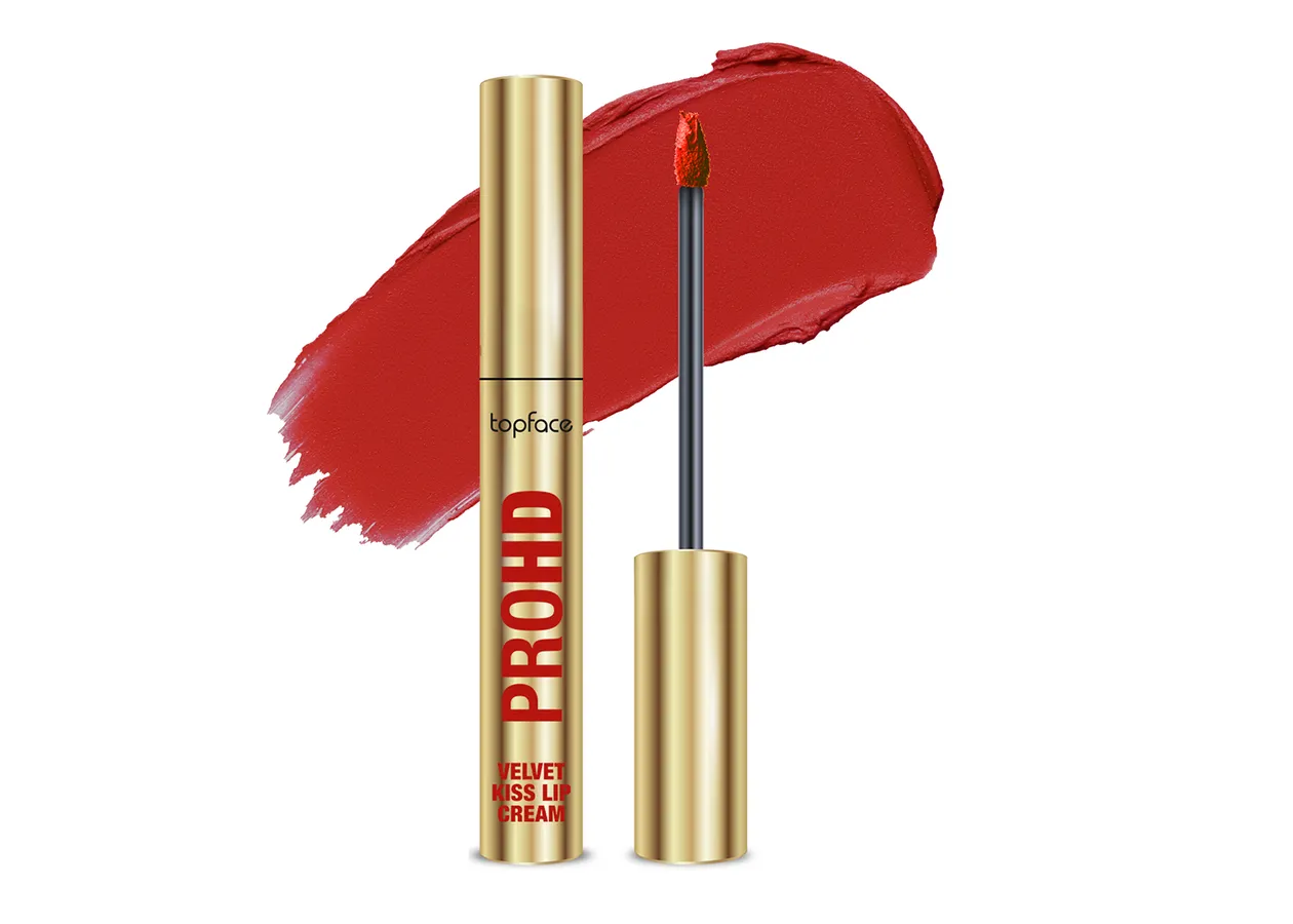 Рідка матова помада Topface PROHD Velvet Kiss Lip Cream 011 Blush Crush (ягідно-червоний) PT212 (3 г)