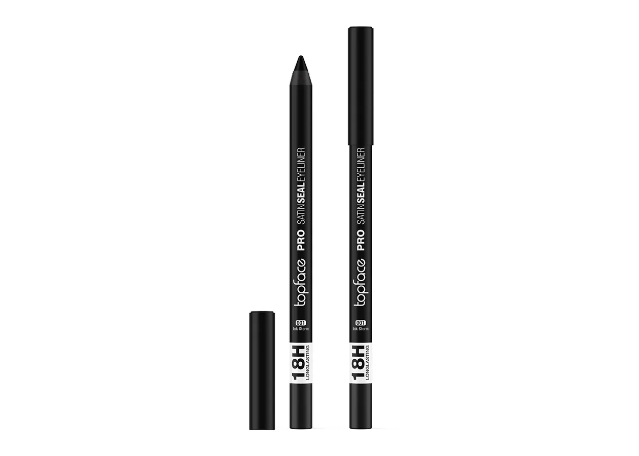Олівець для очей Topface PRO Satin Seal Eyeliner 001 Ink Storm (чорний) PT623 (1,2 г)