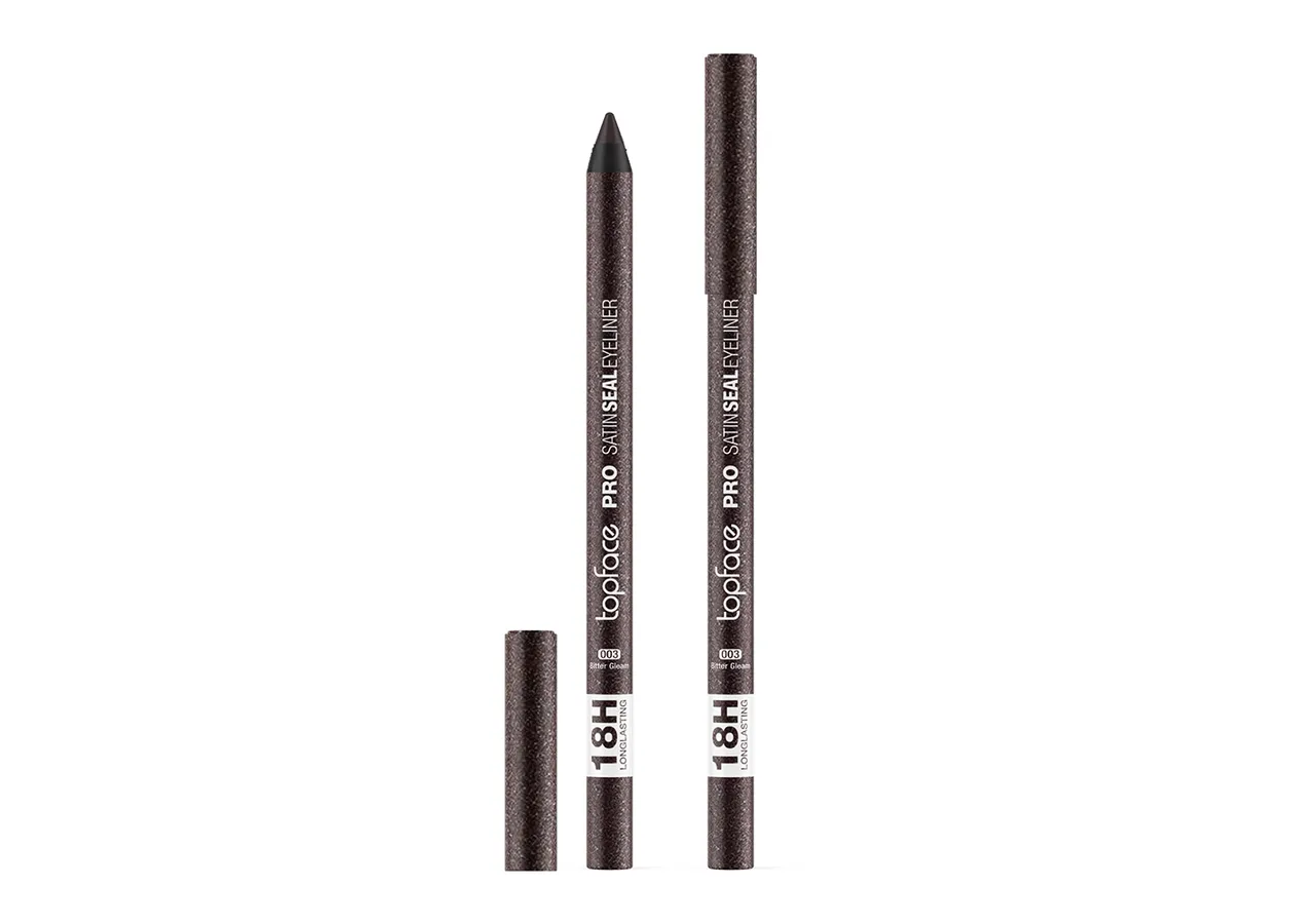 Олівець для очей Topface PRO Satin Seal Eyeliner 003 Bitter Gleam (сіро-коричневий з мерехтінням) PT623 (1,2 г)