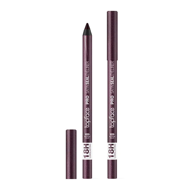 Олівець для очей Topface PRO Satin Seal Eyeliner 008 Amethyst Gleam (темно-сливовий з мерехтінням) PT623 (1,2 г)