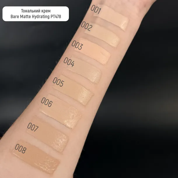 Тональний крем Topface Bare Matte Hydrating Foundation 004 Warm Sand (бежевий) PT478 (30 мл) - Фото 2
