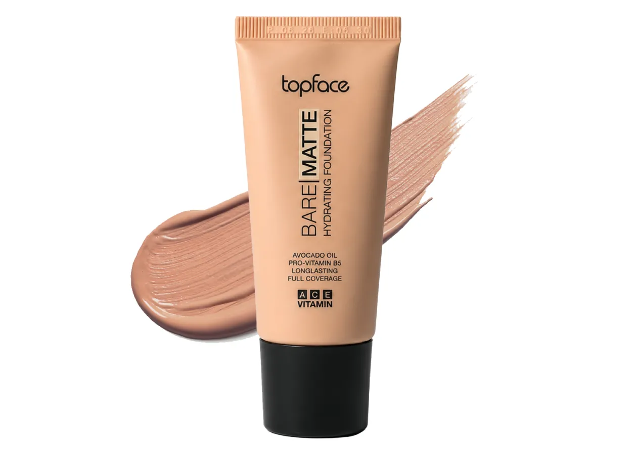 Тональний крем Topface Bare Matte Hydrating Foundation 008 Shadow Bronze (бронзово-бежевий) PT478 (30 мл)