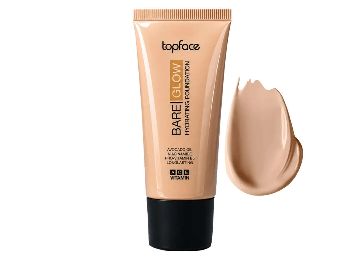 Тональний крем Topface Bare Glow Hydrating Foundation 002 Pale Aura (світло-бежевий) PT479 (30 мл)