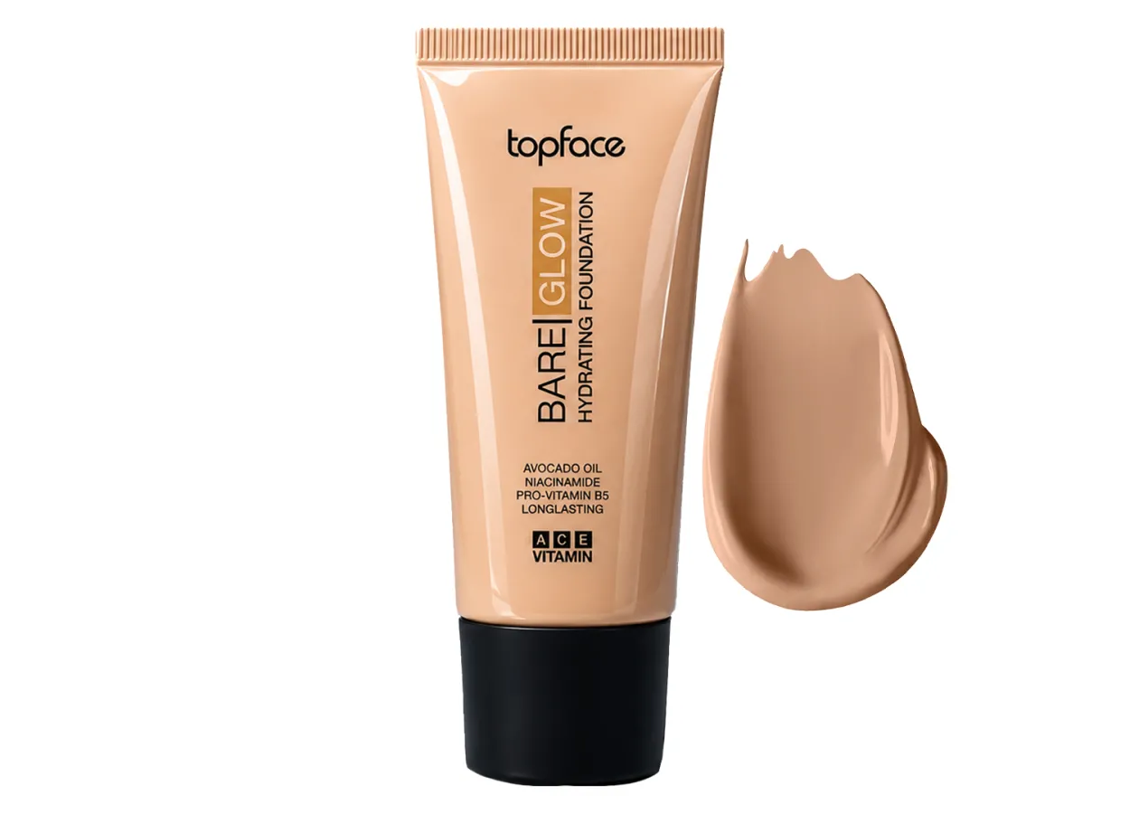 Тональний крем Topface Bare Glow Hydrating Foundation 007 Amber Glow (теплий бежевий) PT479 (30 мл)