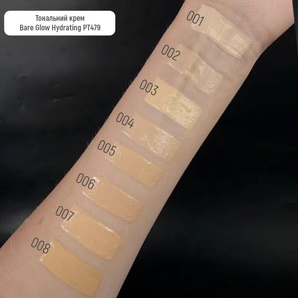 Тональний крем Topface Bare Glow Hydrating Foundation 007 Amber Glow (теплий бежевий) PT479 (30 мл) - Фото 2