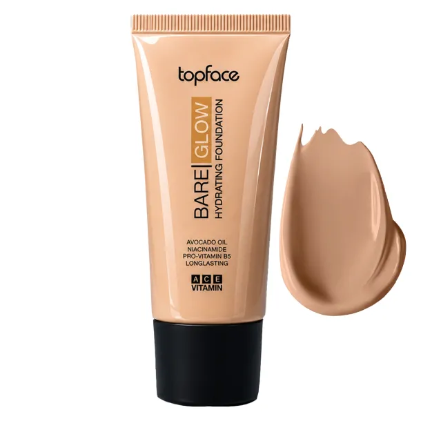 Тональний крем Topface Bare Glow Hydrating Foundation 007 Amber Glow (теплий бежевий) PT479 (30 мл)