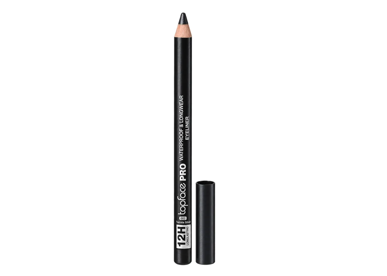 Олівець для очей Topface PRO Waterproof & Longwear Eyeliner 002 Twinkle Smoke (темний графітово-сірий) PT625 (1,14 г)