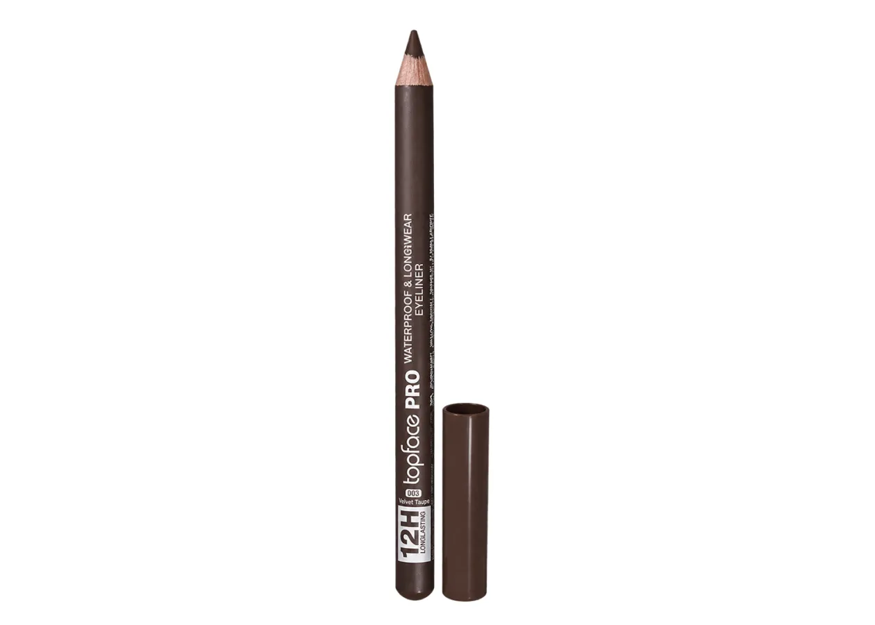 Олівець для очей Topface PRO Waterproof & Longwear Eyeliner 003 Velvet Taupe (сіро-коричневий) PT625 (1,14 г)