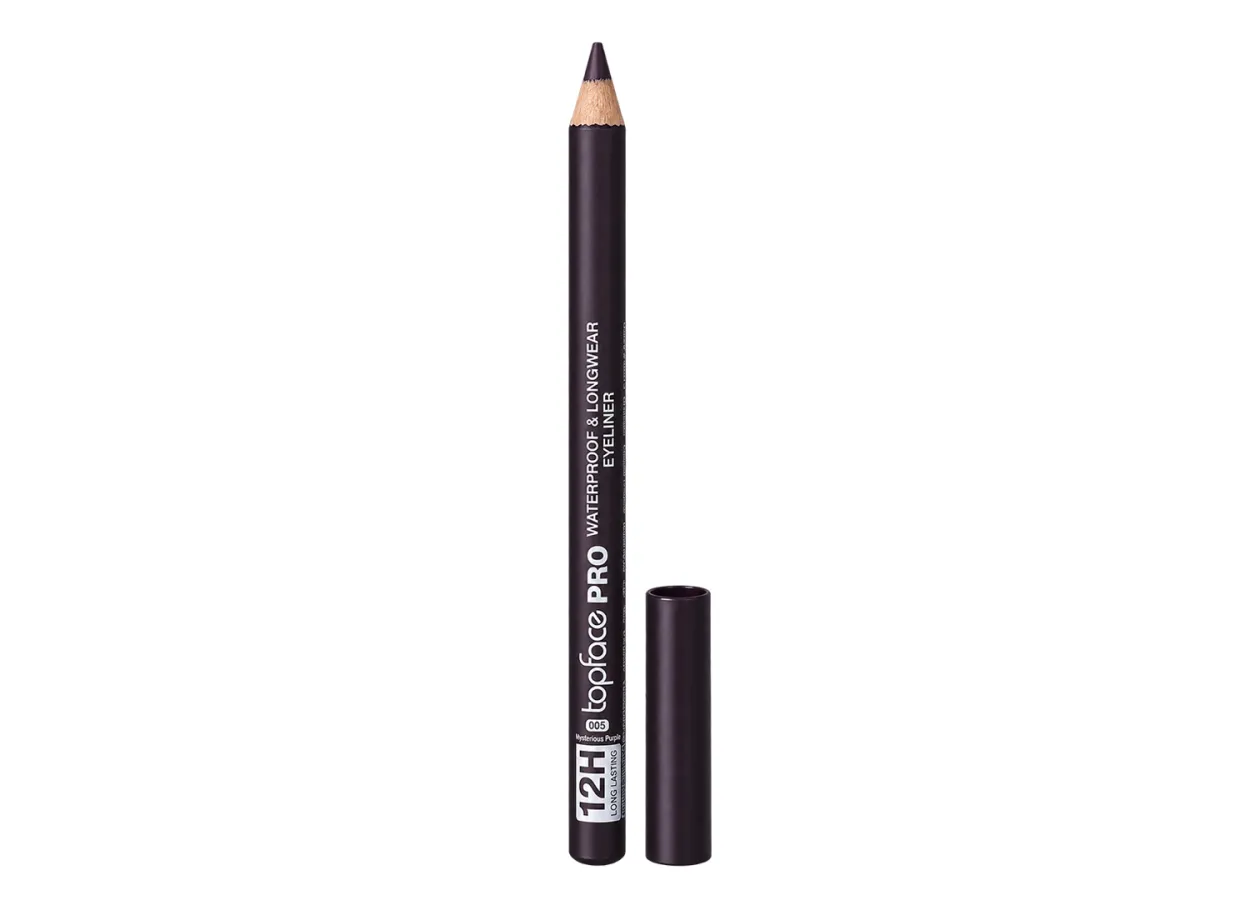 Олівець для очей Topface PRO Waterproof & Longwear Eyeliner 005 Mysterious Purple (темний сливово-фіолетовий) PT625 (1,14 г)