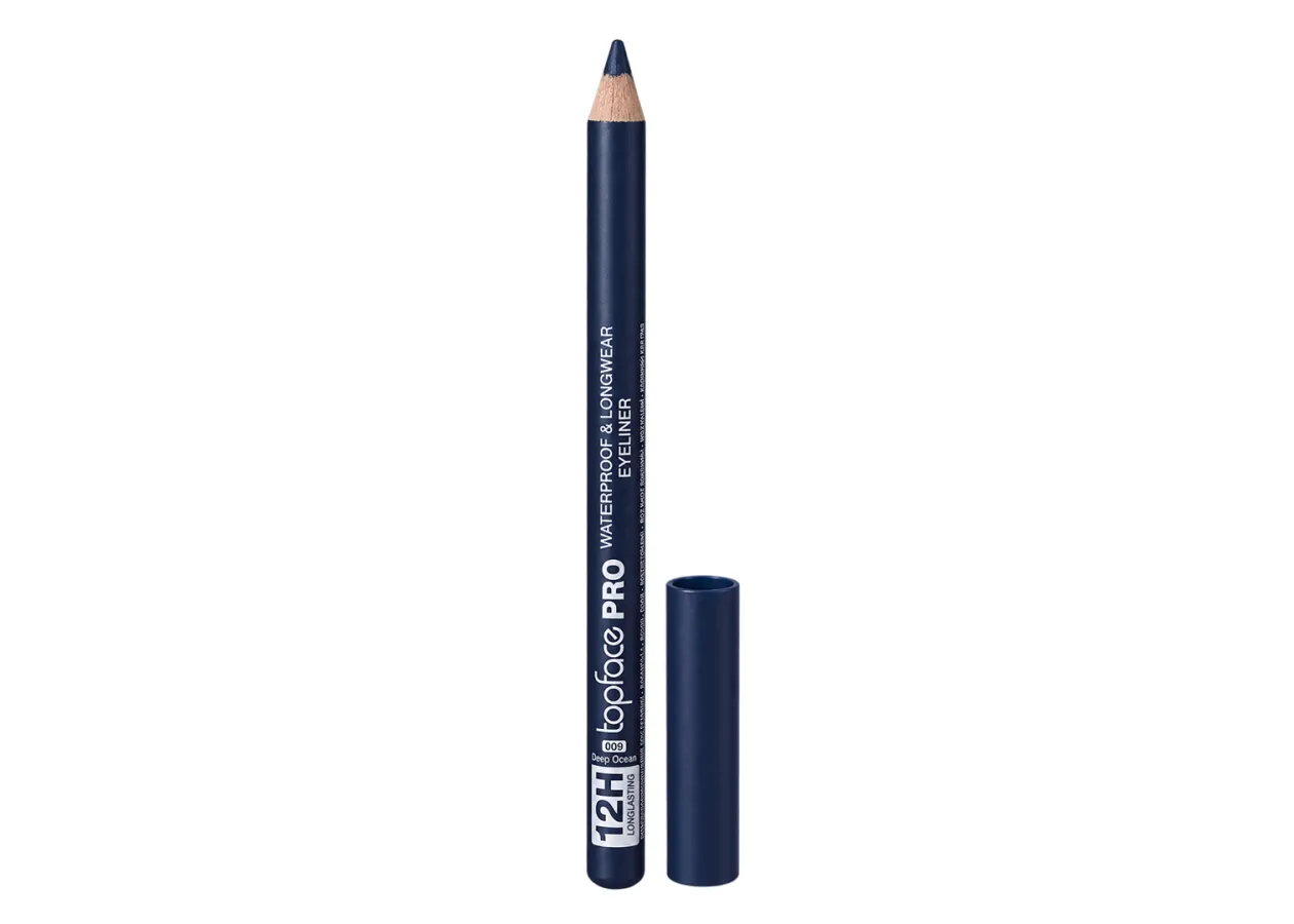 Олівець для очей Topface PRO Waterproof & Longwear Eyeliner 009 Deep Ocean (темно-синій) PT625 (1,14 г)