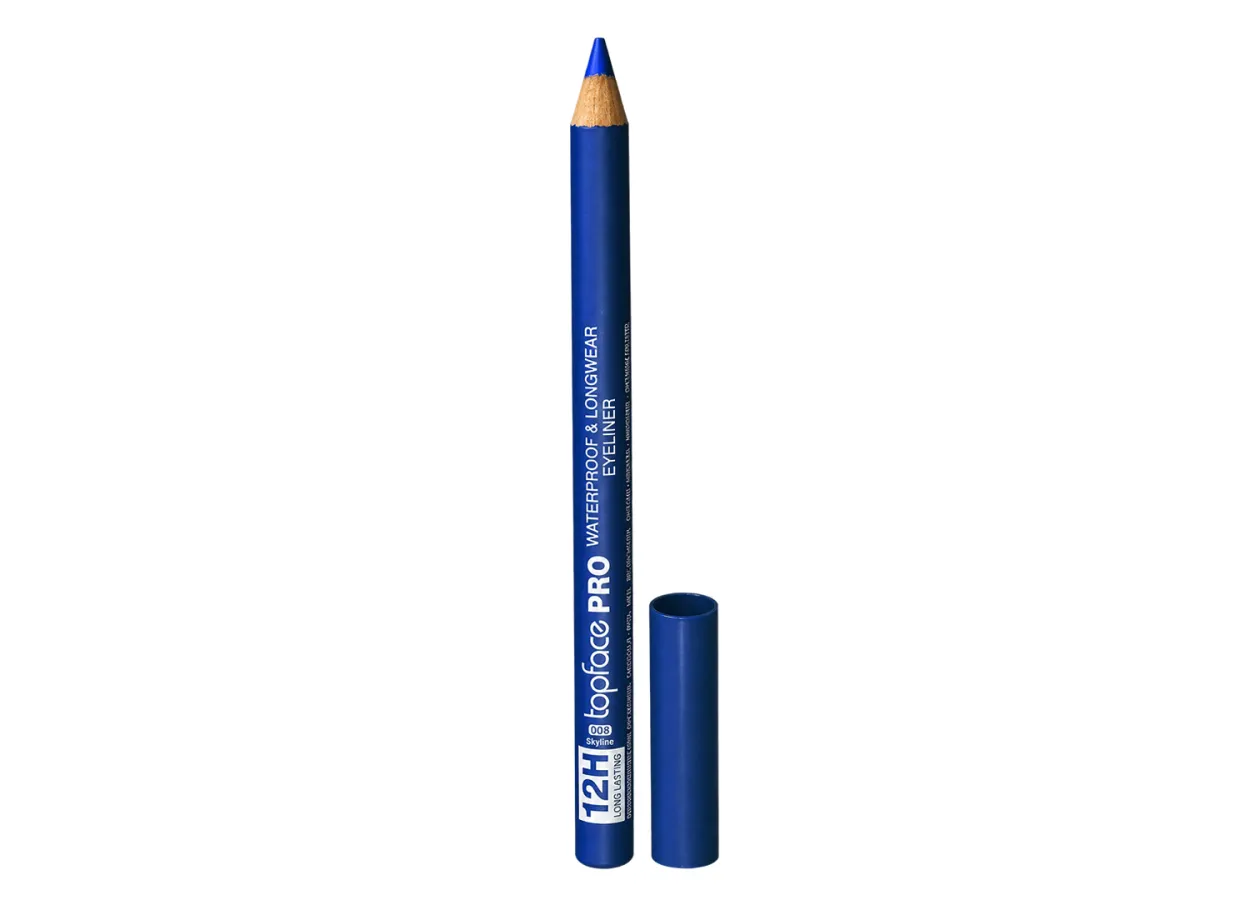 Олівець для очей Topface PRO Waterproof & Longwear Eyeliner 008 Skyline (насичений синій) PT625 (1,14 г)