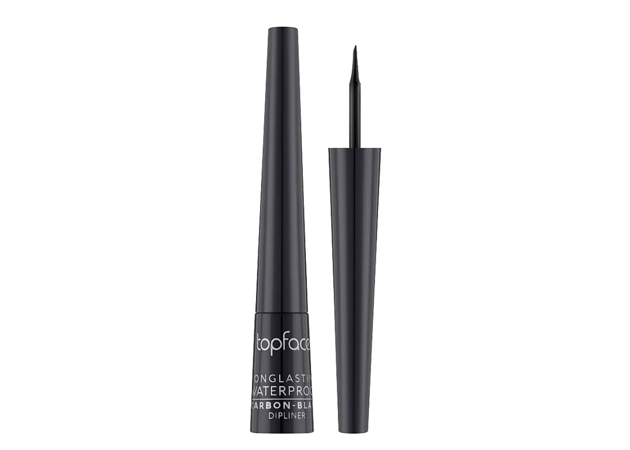 Підводка для повік Topface Longlasting Waterproof Carbon Black Shine PT406 (2,5 мл)