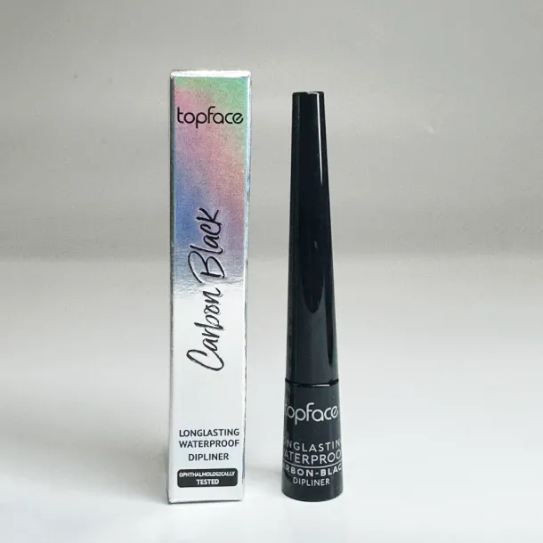 Підводка для повік Topface Longlasting Waterproof Carbon Black Shine PT406 (2,5 мл) - Фото 3