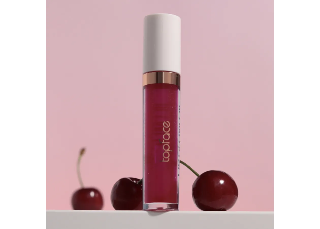 Олія для губ Topface Lip Glow Oil 004 Dark Cherry PT211 (4 мл) - Фото 2