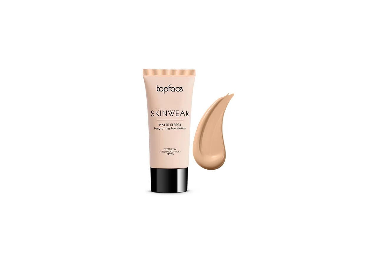 Тональний крем Topface SkinWear Matte Effect 002 Light Beige (світло-бежевий) PT468 (30 мл)