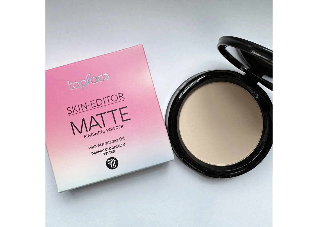 Пудра компактна Topface Skin Editor Matte 002 Soft Warm Beige (світлий бежевий) PT263 (12 г) - Фото 4