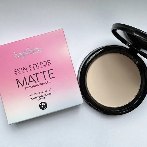 Пудра компактна Topface Skin Editor Matte 002 Soft Warm Beige (світлий бежевий) PT263 (12 г) - Фото 4