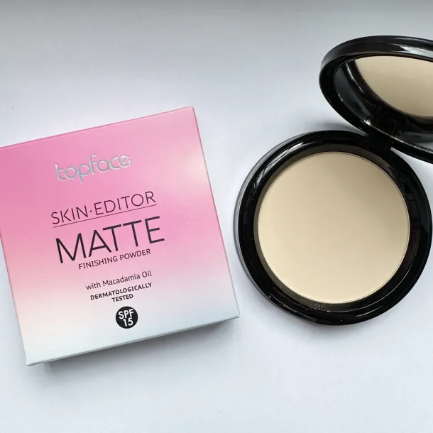 Пудра компактна Topface Skin Editor Matte 003 Light Beige (світлий бежевий) PT263 (12 г) - Фото 4