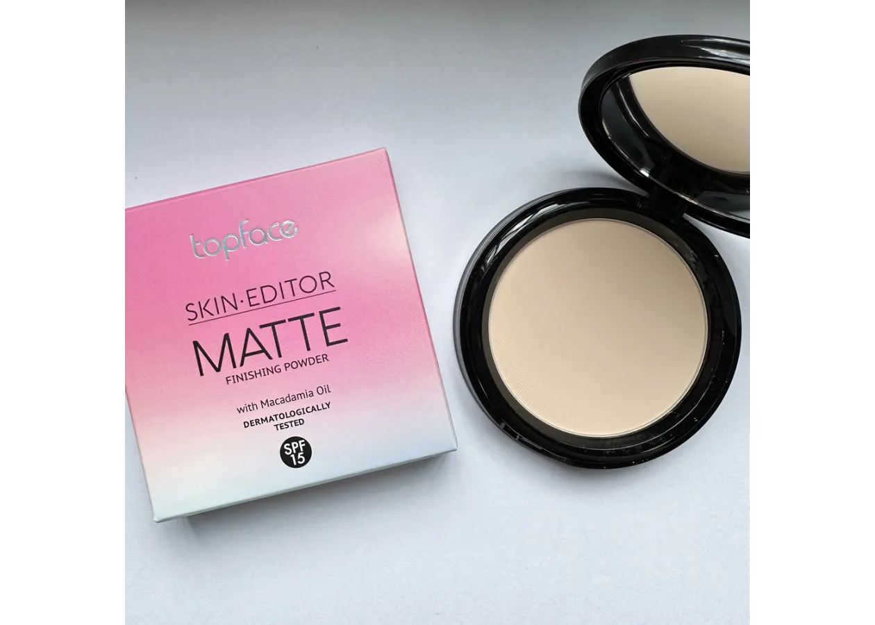 Пудра компактна Topface Skin Editor Matte 004 Warm Beige (бежевий) PT263 (12 г) - Фото 4