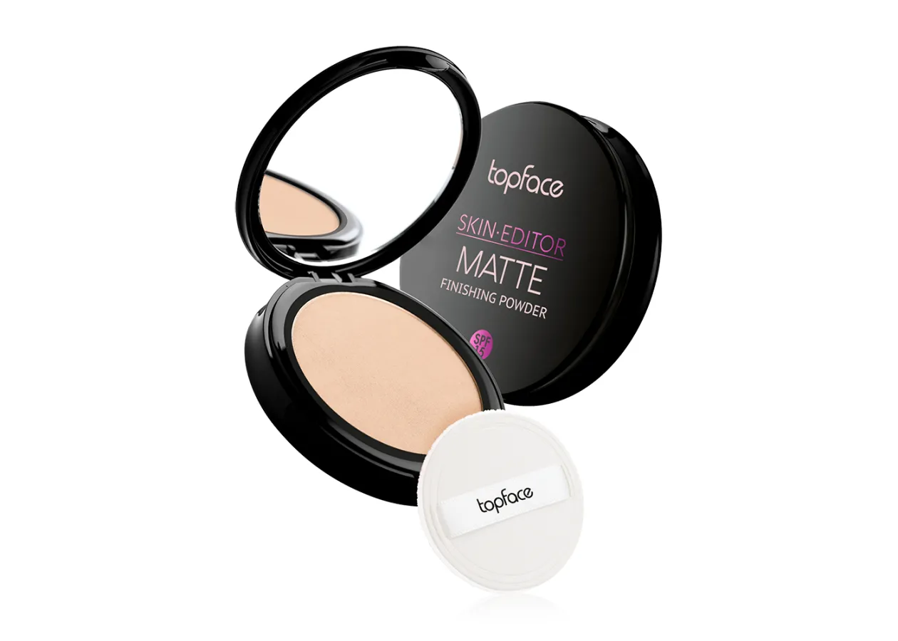 Пудра компактна Topface Skin Editor Matte 004 Warm Beige (бежевий) PT263 (12 г)