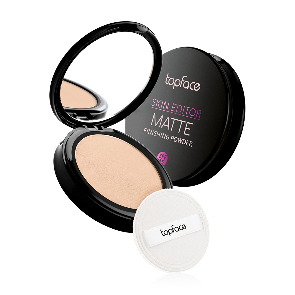 Пудра компактна Topface Skin Editor Matte 004 Warm Beige (бежевий) PT263 (12 г)