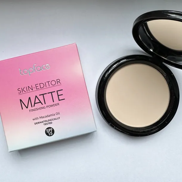 Пудра компактна Topface Skin Editor Matte 004 Warm Beige (бежевий) PT263 (12 г) - Фото 4
