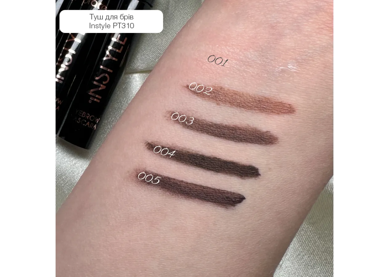 Туш для брів TopFace Instyle Eyebrow Mascara 001 Transparen (прозорий) PT310 (5 мл) - Фото 2