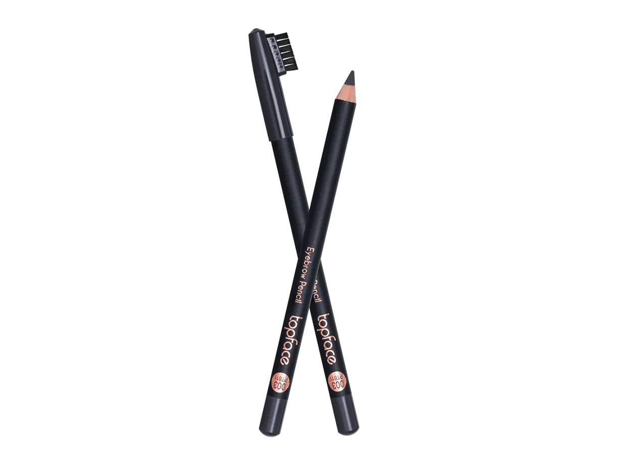 Олівець для брів зі щіточкою TopFace Eyebrow Pencil 003 Graphite (сіро-чорний) PT611 (1,14 г)