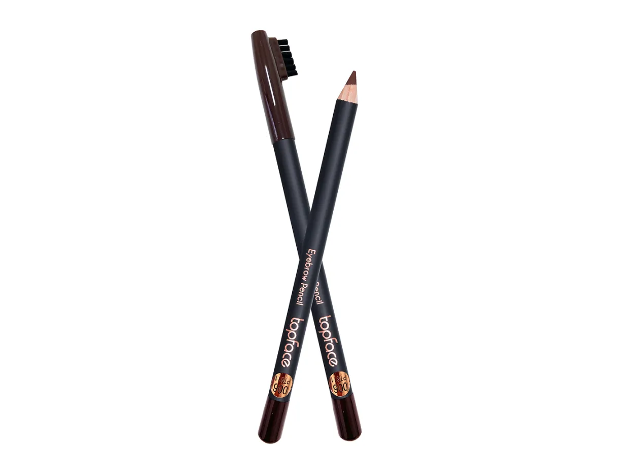 Олівець для брів зі щіточкою TopFace Eyebrow Pencil 006 Brown (коричневий) PT611 (1,14 г)