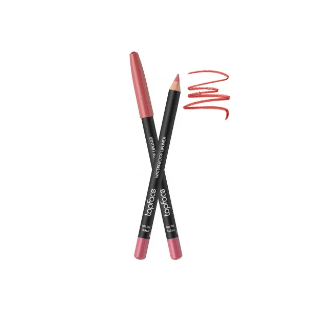 Олівець для губ водостійкий TopFace Waterproof Lipliner 105 (рожевий) PT613 (1,14 г)