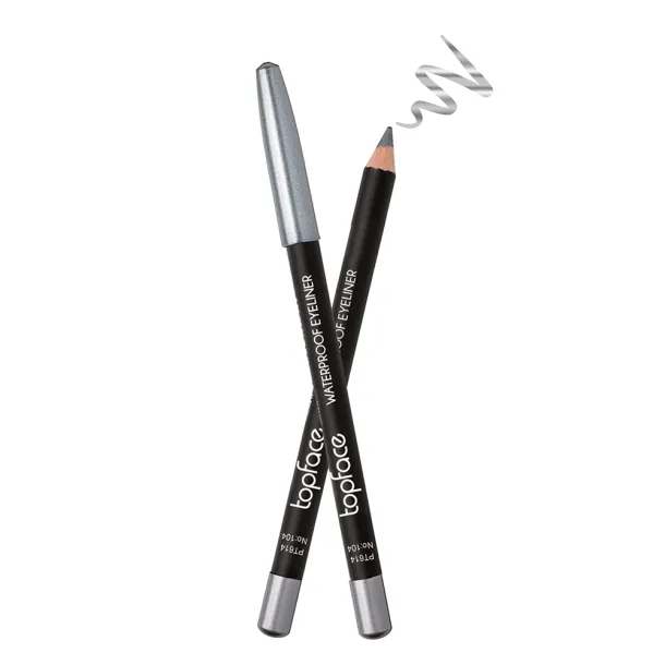 Олівець для очей водостійкий Topface Waterproof Eyeliner 104 Silver (сріблястий) PT614 (1,14 г)