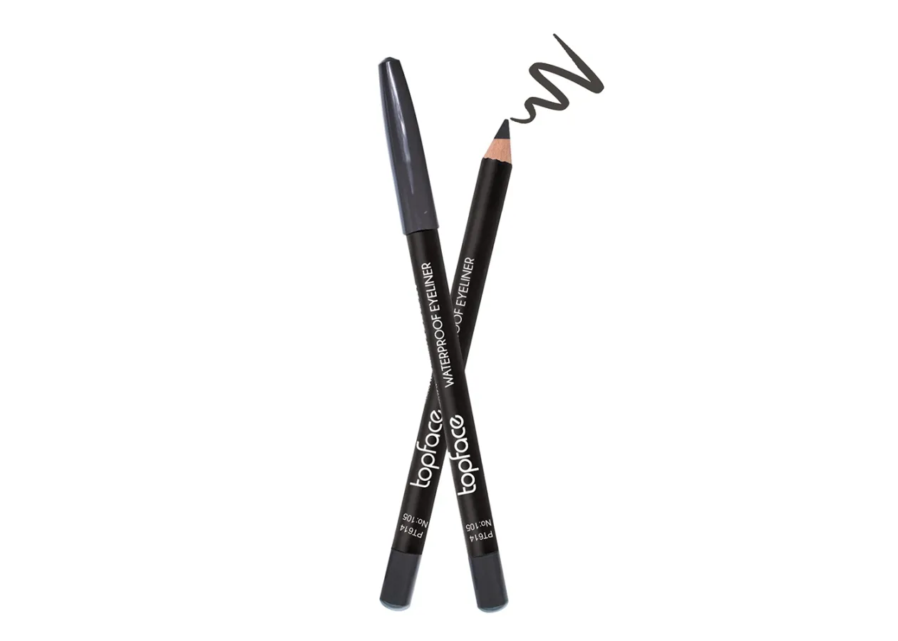 Олівець для очей водостійкий Topface Waterproof Eyeliner 105 Grey (сірий) PT614 (1,14 г)