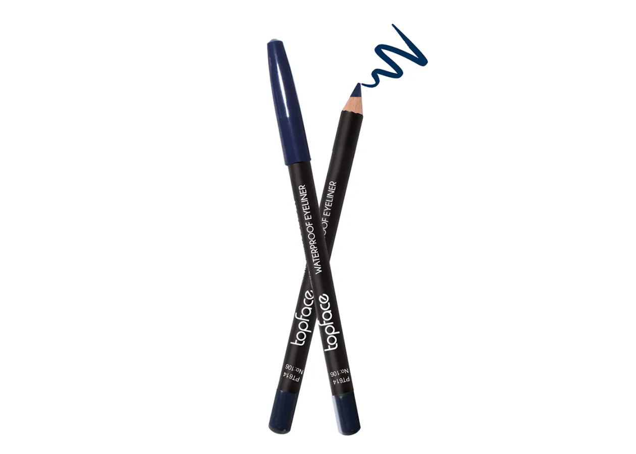 Олівець для очей водостійкий Topface Waterproof Eyeliner 106 Deep Blue (синій) PT614 (1,14 г)
