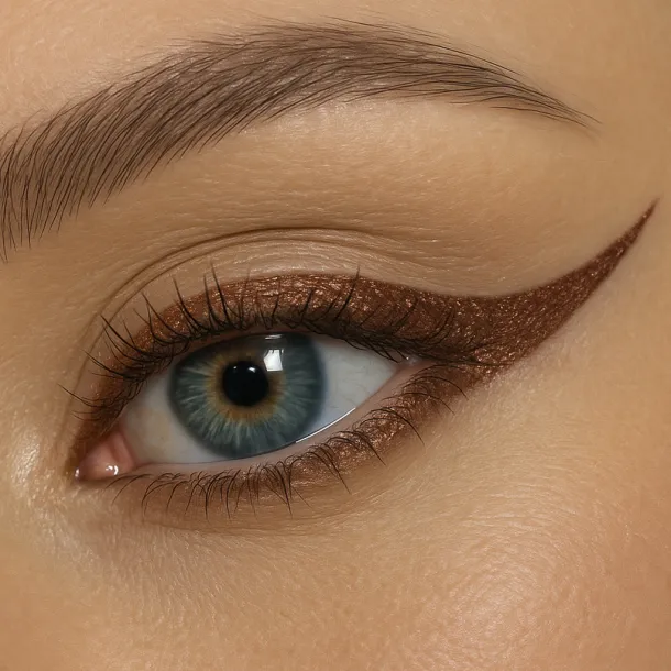 Олівець для очей водостійкий Topface Waterproof Eyeliner 109 Brown Shine (коричневий з шимером) PT614 (1,14 г) - Фото 2